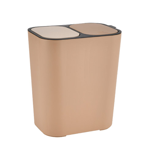 雙桶帶隔板垃圾桶